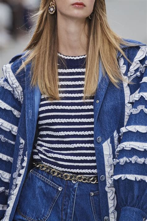 chanel denim coat|chanel denim jacket 2020.